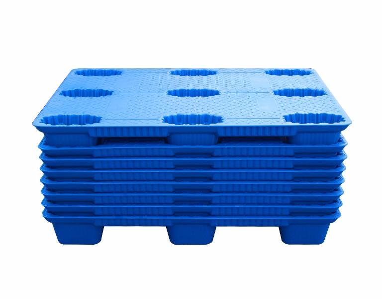 軒盛塑業(yè)1210九腳吹塑托盤(pán)10kg