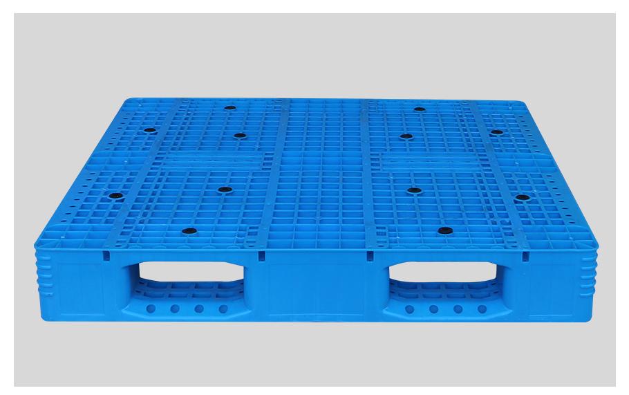 1212網(wǎng)格川字倉(cāng)儲(chǔ)塑料托盤正面