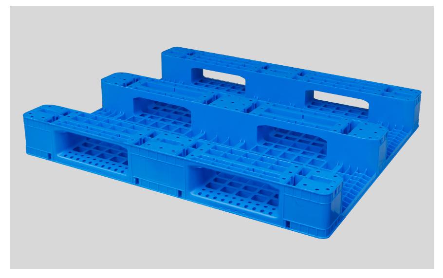 1210網(wǎng)格川字塑料托盤(pán)背面 1210網(wǎng)格川字塑料托盤(pán)背面
