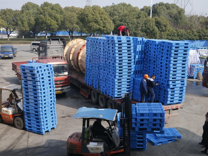 塑料托盤出貨-軒盛塑料托盤生產(chǎn)廠家