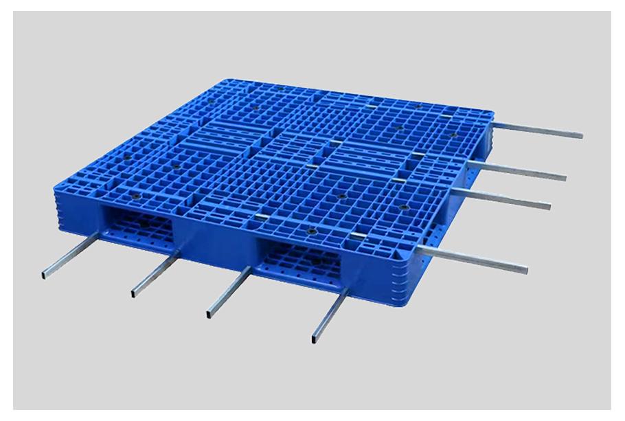 鋼筋加固-網(wǎng)格雙面田字塑料托盤 鋼筋加固-網(wǎng)格雙面田字塑料托盤